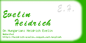 evelin heidrich business card